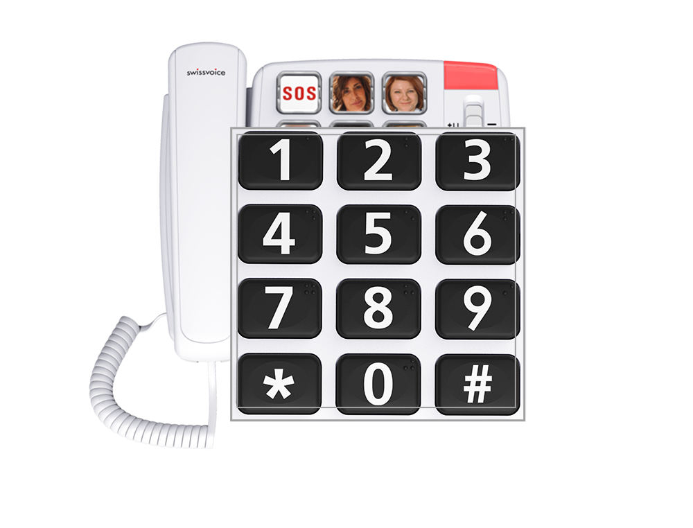 Telefono fijo para mayores Swissvoice Xtra 115 es perfecto 